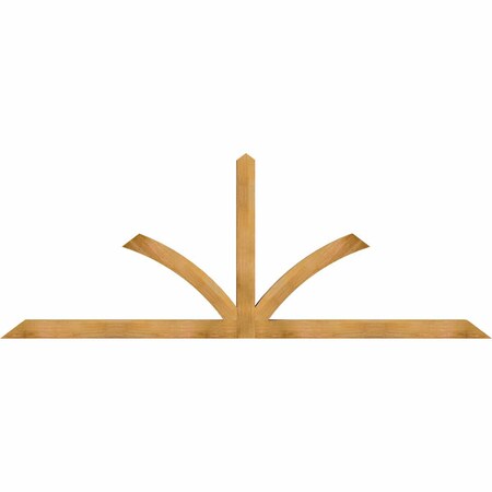 Ekena Millwork Richland Rough Sawn Timber Gable Bracket, Western Red Cedar, 108"W x 40"H x 4"D x 4"F, 9/12 Pitch GBW108X40X0404RIC00RWR